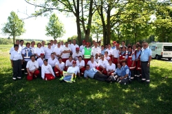 Gruppenbild der Betreuungshelfer nach der Übung in Penzing
