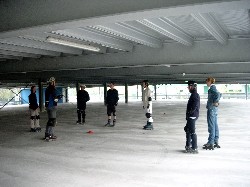 Schulungen bereiten die Sani-Skater auf ihre Tätigkeit vor